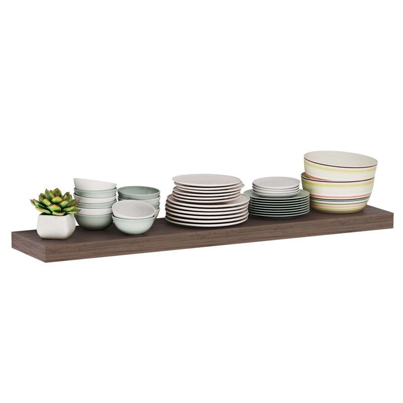 Criostoir Engineered Wood Floating Shelf