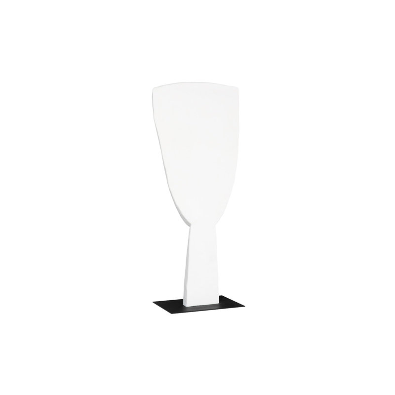 Cycladic Head Sculpture, Classic, White, 65" H x 27" W x 16" D