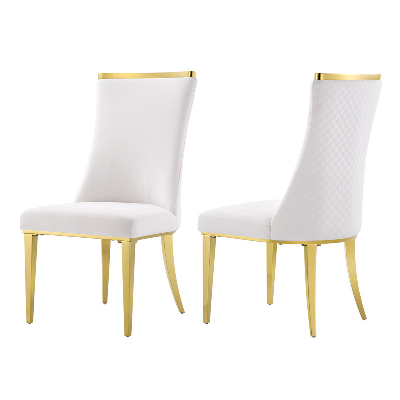 Khelbie 17.7'' H Velvet Upholstered Side Chair