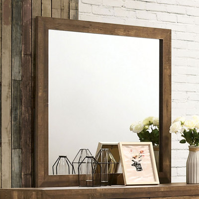 Cynthia Wood Flat Wall Mirror