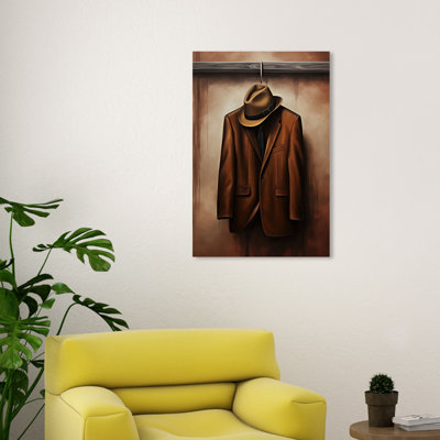 Sib chapeau et manteau sur toile
