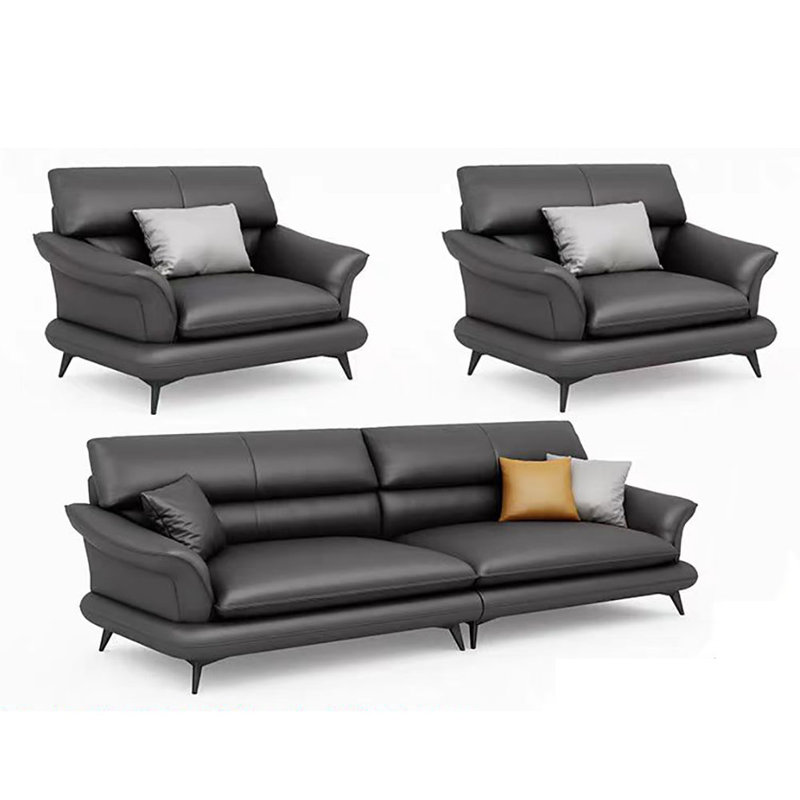Italian comfortable simple business sofa set