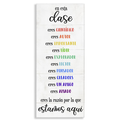 En Esta Clase Eres… Canvas Wall Art by Lil' Rue
