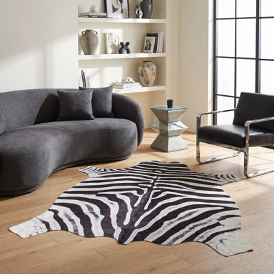 Tapis noir / blanc Robb