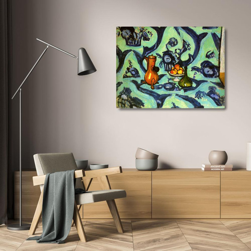 Nature morte avec une nappe, H 18 po x l 24 po