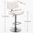 Walnut Bentwood Bar Stools With Faux Leather, Mid Century Modern Adjustable Counter Height, 360° Swivel, Ideal For Kitchen And Dining Areas-1184985076