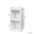 WHITE Color Modular Wine Bar Cabinet With Storage Shelves With Hutch For Dining Room
