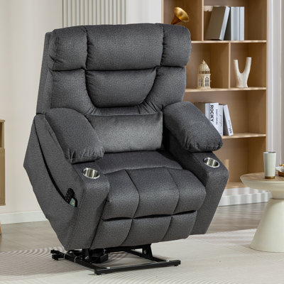 39'' Extra Large Power Lift Recliner Chair With Heat & Massage