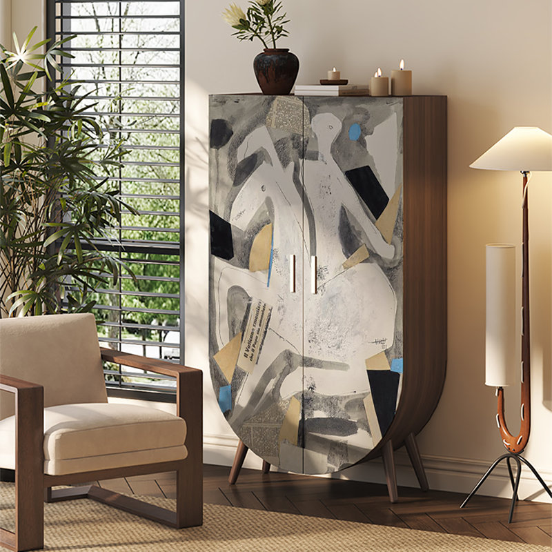 Garde-robe simple moderne, Noyer