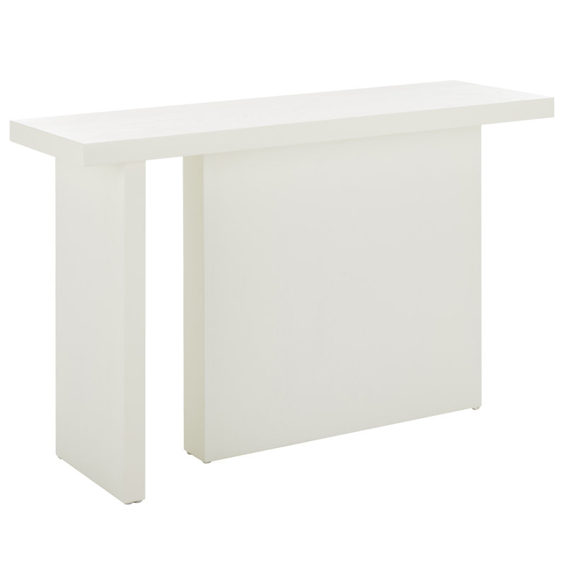 Aava 47" Solid Wood Console Table, Ivory