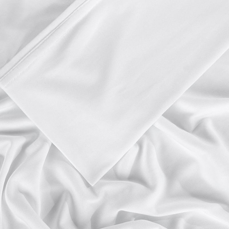 Ensemble de draps Bedgear Dri-Tec, Très grand californien, Blanc brillant