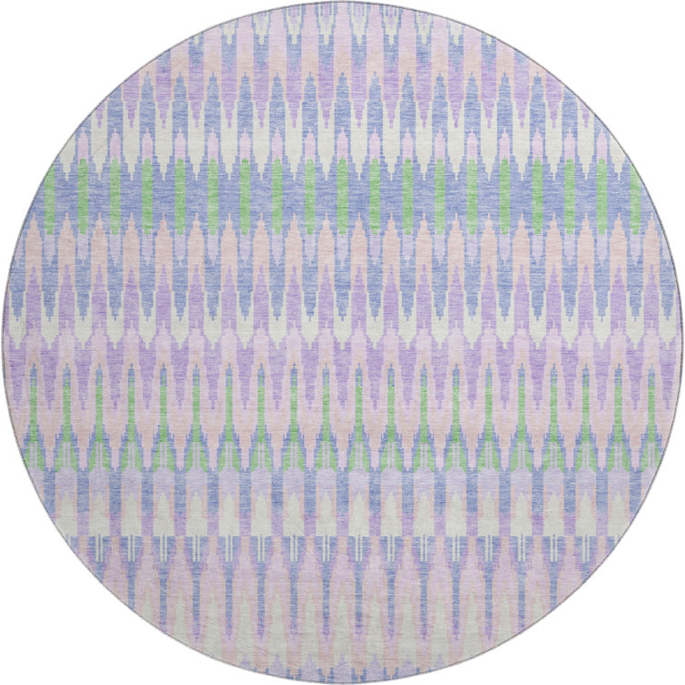 Premium Machine Washable Prisco Lavender Rug