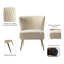 Chaise d'appoint d'appoint en velours capitonné Leona-1846922115
