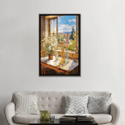 Summer Window III - Framed Wall Art Print