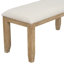 Mobilier de salle à manger de style rustique pour 6 avec banc - Table et chaises Options de sièges confortables-1617909246-1617909244