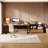 Forris L-Shaped Metal Base Executive Desk