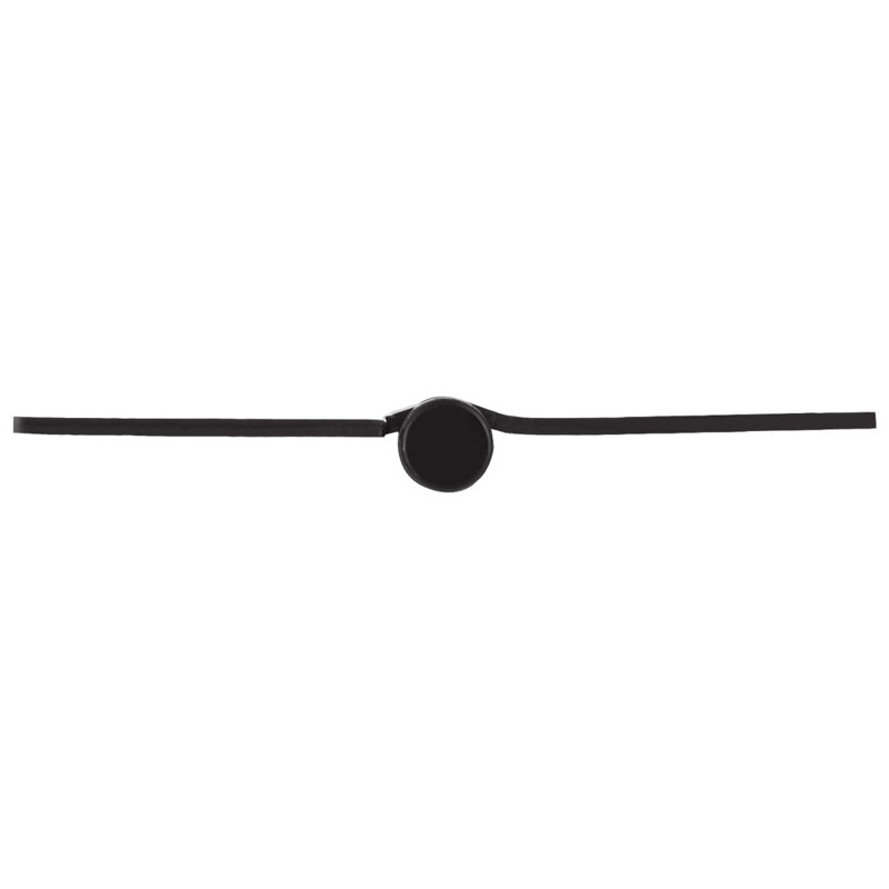Charnière de porte - 4 po, rayon 5/8 po, paquet de 9, Noir mat