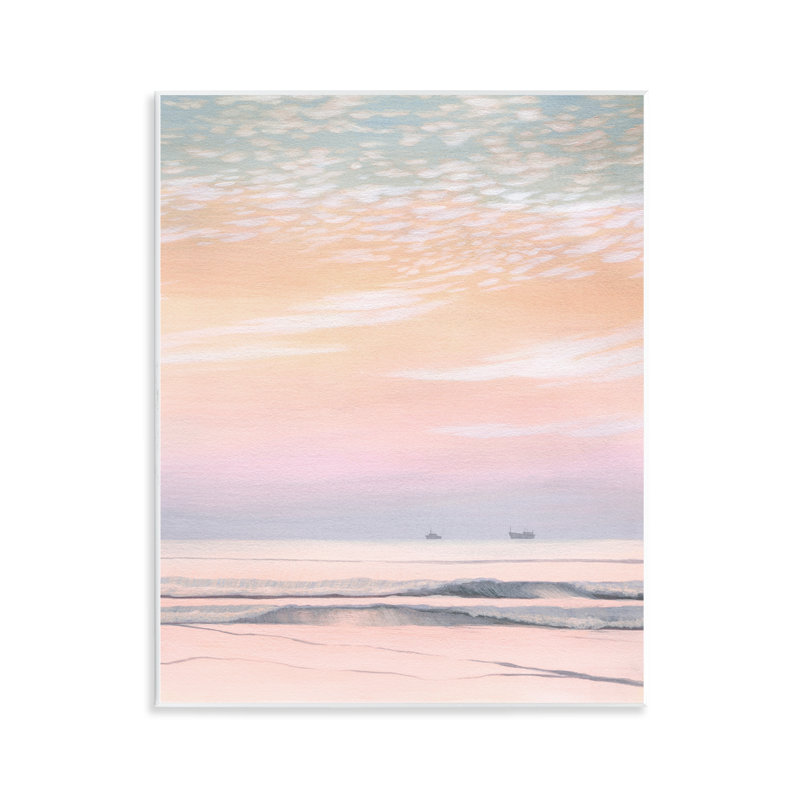 Art mural, "Distant Ship at Sunrise" par William Penhallow Henderson