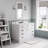 Hartford 48" Carrara White Marble Countertop Bath Vanity in Pure White with Faucet