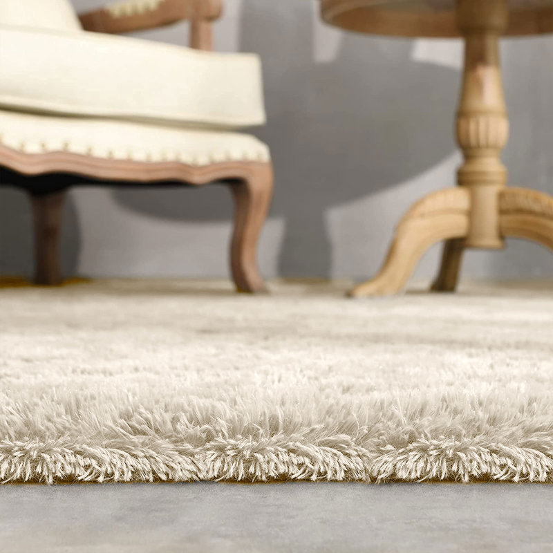 Adelah Soft & Fluffy Indoor / Outdoor Living Room Area Rug, Rectangle 80  x 150cm