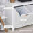 Tilt-Out Laundry Sorter Bathroom Cabinet, White