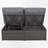 47.22" Wide Wicker Outdoor Patio Daybed-894542540-894542539