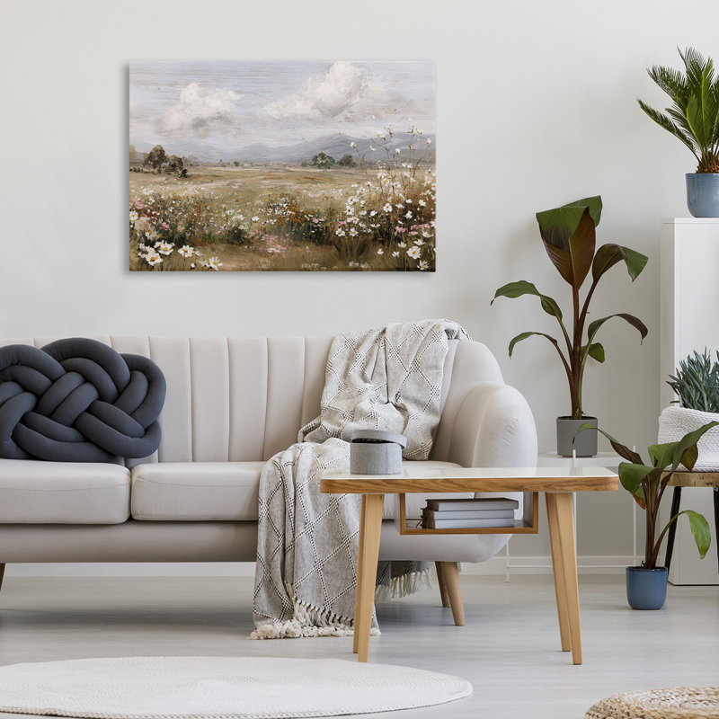 Daisy Cluster in Field Canvas, conception de Jacky Ngan, H 20 po x l 30 po