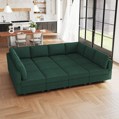 Oversized Sofa Bed Sleeper Corduroy Modular Sofa Storage Couch, Sectional Sofa