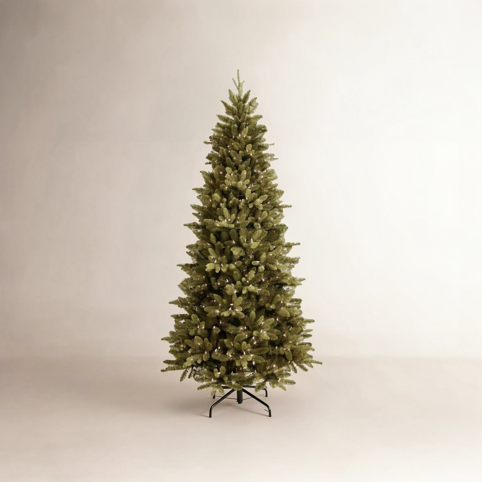Lighted Artificial Spruce Christmas Tree, 7.5' H
