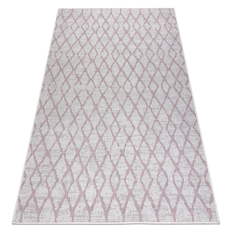 Poremski Trellis Flatweave Area Rug, Rectangular 80 x 150cm