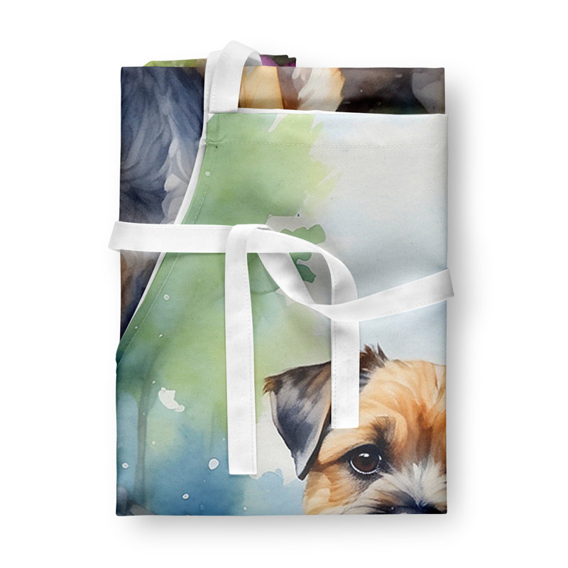 Tablier Border Terrier Spring Path