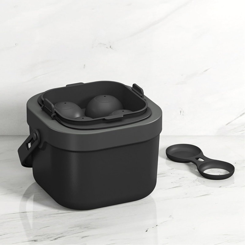 Ensemble de 8 grands cubes de glace à whisky ronds de 2 pouces, moule en silicone réutilisable pour cocktails et spiritueux - cadeau parfait pour les (boss) qui ont tout,