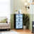4 Drawer Dresser for Bedroom, Narrow Chest of Drawers, Wooden Top and Study Iron Frame 18"x37.5"-(WxH)