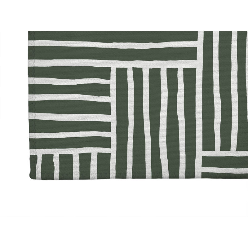Tapis d'extérieur antidérapant Grid Puz, Tapis de couloir 2 pi 6 po x 8 pi