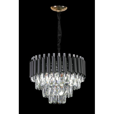 Adynn 1 - Light Crystal Chandelier with Accents