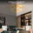  Gold Square Crystal Chandeliers Flush Mount Chandelier Light Fixture With K9 Crystals 4-Light Modern Ceiling Lights Elegant Lamp For Bedroom,Hallway,Bar,Living Room,Dining Room, H5.9Inch X L/W13.7Inch (Bulbs Not Included)
