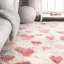 Tapis rose / blanc Becky-33628626