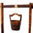 Rustic Wooden Wishing Well Planter Outdoor Home Décor For Patio