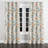 Floral Velvet Curtains - Boho Orange And Green Meadow Flowers Grommet Curtain - 1 Panel-296151824-296151830