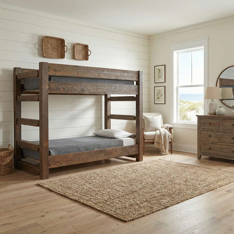 Lit superposé simplifié Fireside Lodge WoodShop - double / double