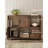 Modern Waveform Accent Cabinet With 3 Doors & Open Shelves – Mid-Century Buffet Table, Storage Sideboard For Living Room, Dining Room-1425617429