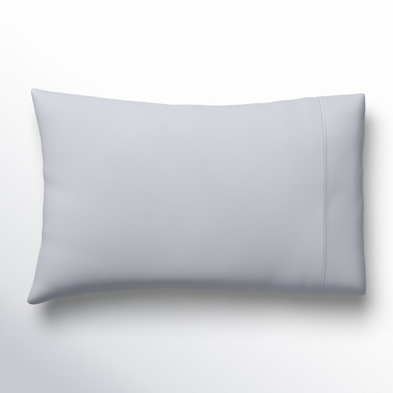 Ensemble de taies d'oreiller en percale de coton Coyer Classic, Lit standard + deux taies d'oreiller standard, Bleu orageux