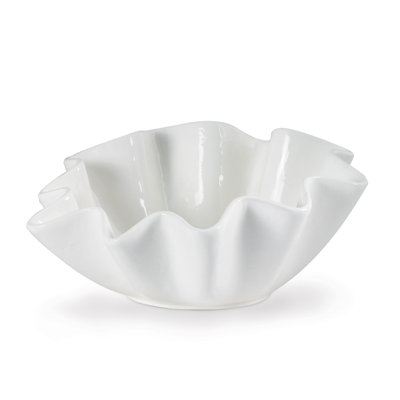 Ruffle Ceramic Decorative Bowl
