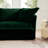 Slipcovered U-Shape 4 Seater Sectional Sofa With Reversible Ottoman, Deep Seat Comfort, And French Edge Design Pillows, Green Corduroy-585913141-585449606