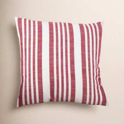 Elwen Striped Cotton Throw Pillow