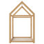 Lit simple en bois