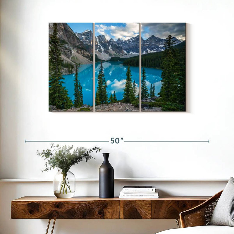 Alvord Scenic Moraine Lakeside Mountains, H 24 po x l 38 po