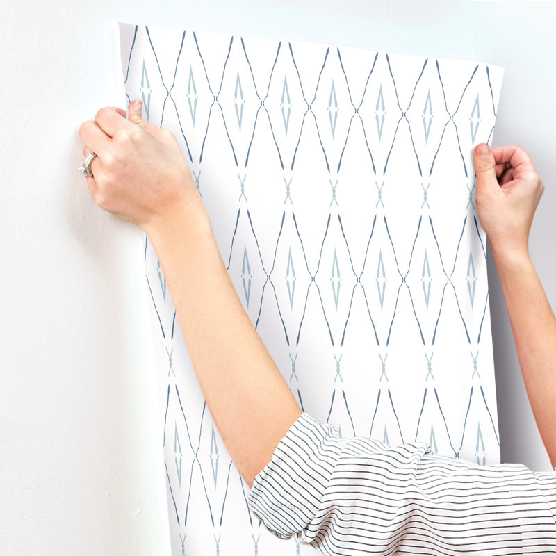 Artifact Silhouettes Geometric Wallpaper Double Roll, Indigo