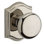 Round Privacy Door Knob with Traditional Arch Rose