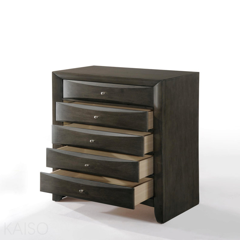 Commode à finition chêne gris
